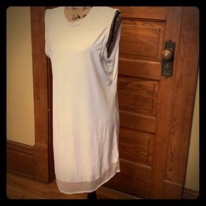 Athleta white sleeveless t-shirt dress